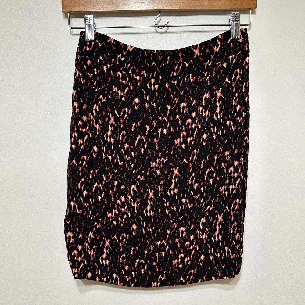 Ba&sh Pear Noir Ruched Mini Skirt Women Small Viscose Bodycon Modern French Girl